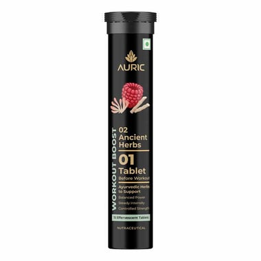Auric Workout Boost Effervescent,  15 tablet(s)  Unflavoured 