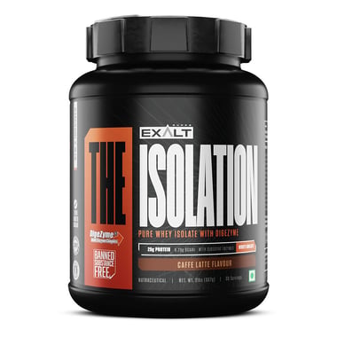 Exalt Supps The Isolation Pure Whey Protein Isolate,  2 lb  Caffe Latte 