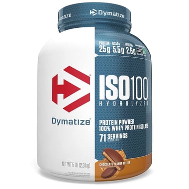 Dymatize ISO100 Hydrolyzed Whey Isolate,  5 lb  Chocolate Peanut Butter 