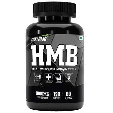 NutriJa HMB (Beta-Hydroxy Beta-Methylbutyrate) 1000mg, 120 capsules Unflavoured