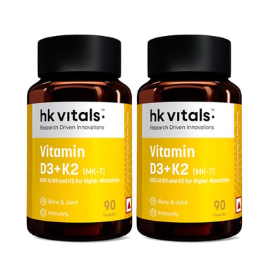 HealthKart HK Vitals Vitamin D3 90 capsules - Pack of 2