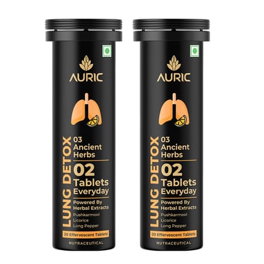 Auric Lung Detox Yummy Orange, 40 tablet(s)