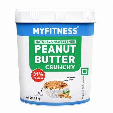 Myfitness by brnd.me Natural Peanut Butter, 1.2 kg Crunchy