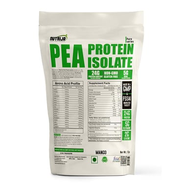 NutriJa Pea Protein Isolate,  1 lb  Mango 