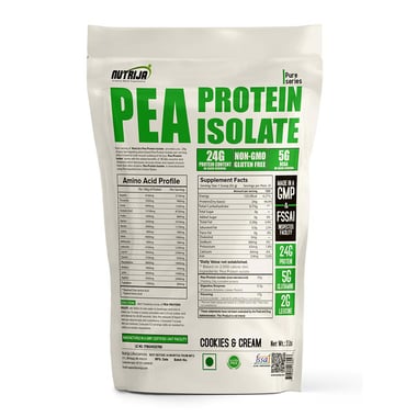 NutriJa Pea Protein Isolate,  2 lb  Cookies & Cream 
