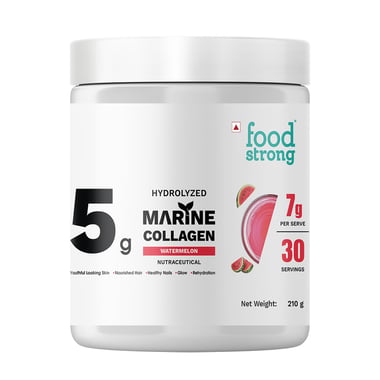 Foodstrong Hydrolyzed Marine Collagen, 210 g Watermelon