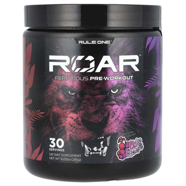 Rule One Roar Ferocious Pre-Workout, 0.62 lb Wild Grape