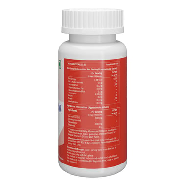 Aarkios Quinzyme 200 CoQ10 with Ubiquinol & Flaxseed,  30 capsules 