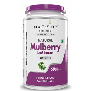 HealthyHey Nutrition Natural Mulberry Leaf Extract, 60 veggie capsule(s)