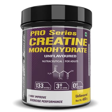 HealthyHey Sports Creatine Monohydrate, Unflavoured 0.88 lb