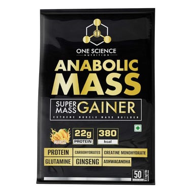 One Science Anabolic Super Mass Gainer, 11.02 lb Mango