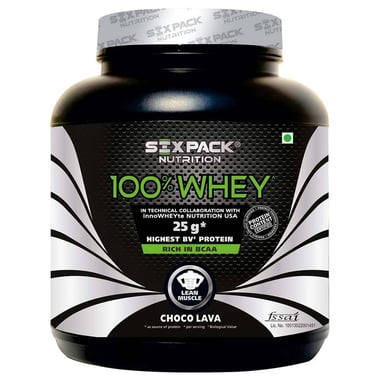 Six Pack Nutrition 100% Whey,  4.4 lb  Choco Lava 