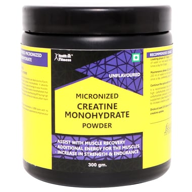 Healthvit Fitness Micronized Creatine Powder,  Unflavoured  0.66 lb 