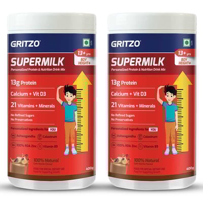 800g Supermilk Height+ for Boy 13+ Yrs Cafe Mocha - 400g x 2