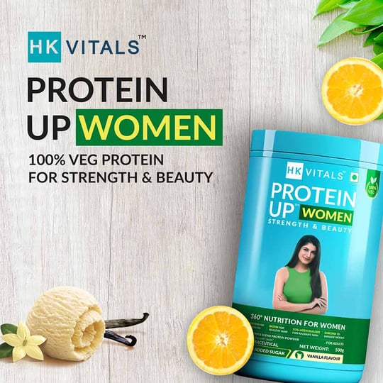 2 - HK Vitals ProteinUp Women Strength & Beauty by HealthKart,  1.1 lb  Vanilla 