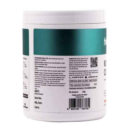 9 - HK Vitals Skin Radiance Collagen, Marine Collagen 250 g Korean Orange 8g