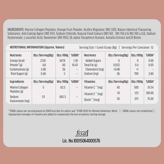 HK Vitals Skin Radiance Collagen 100 g Orange - Pack of 2