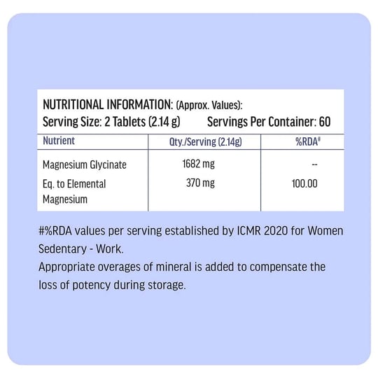 Magnesium Glycinate Women 120 Tabs & Vitamin D3 60 caps Combo