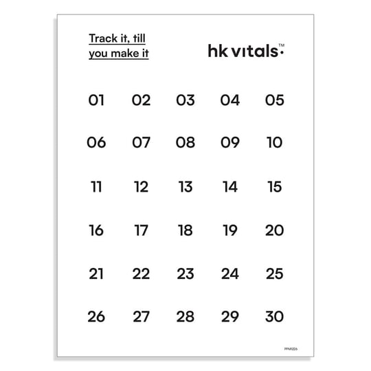 1 - HK Vitals Habit Tracker Envelope,  White 