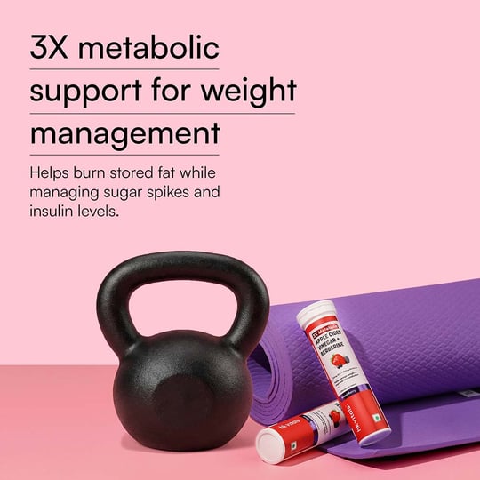 5 - HK Vitals 3x Metabolic  ACV + Berberine Effervescent,  30 tablet(s)  Mixed Berry (Pack of 2)