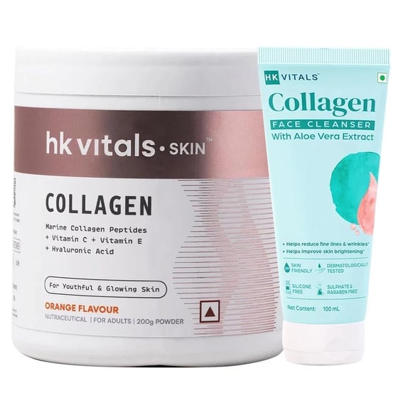Skin Radiance Collagen 200 g Orange & Face Cleanser Combo