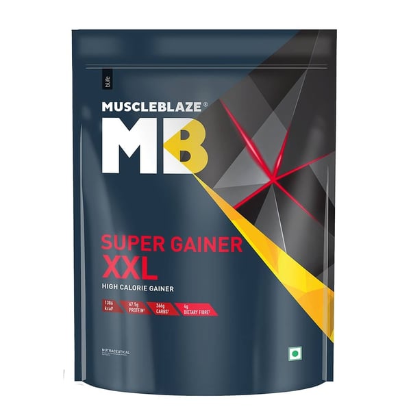 MuscleBlaze Super Gainer XXL Weight Gainer,  4.4 lb  Cookies & Cream 
