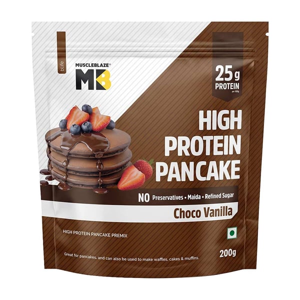MuscleBlaze High Protein Pancake, Choco Vanilla 200 g