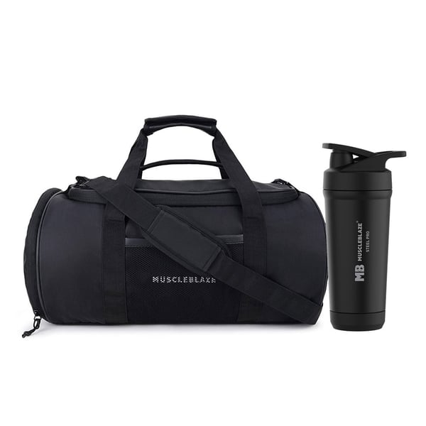 Pro Training Duffle Bag 30L and Steel Shaker Pro 700ml Combo