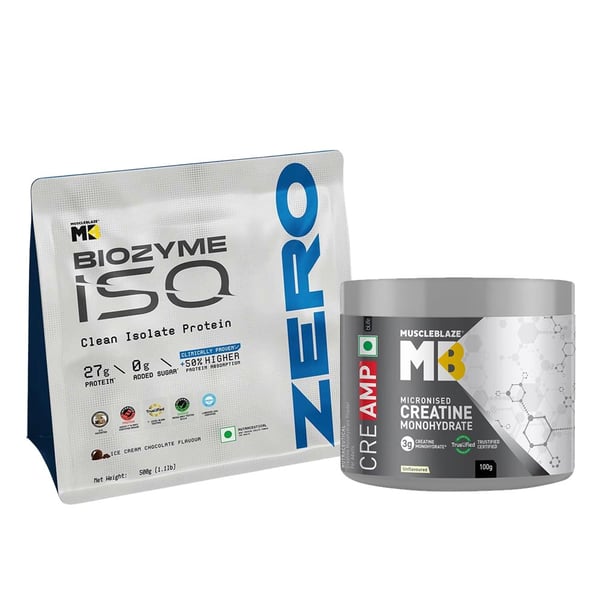 Biozyme Iso-Zero 500g & 100g Creatine Combo