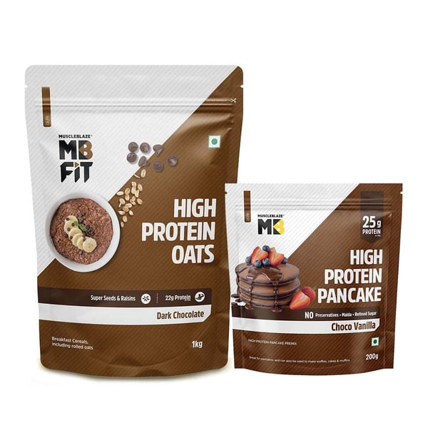 High Protein Oats 1kg and Pancake 200g Combo