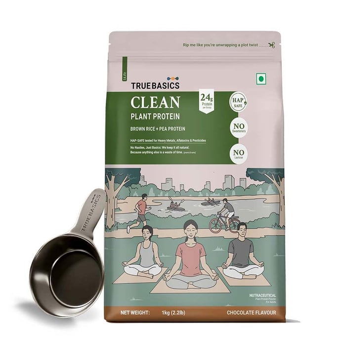 TrueBasics Clean Plant Protein, 2.2 lb Chocolate