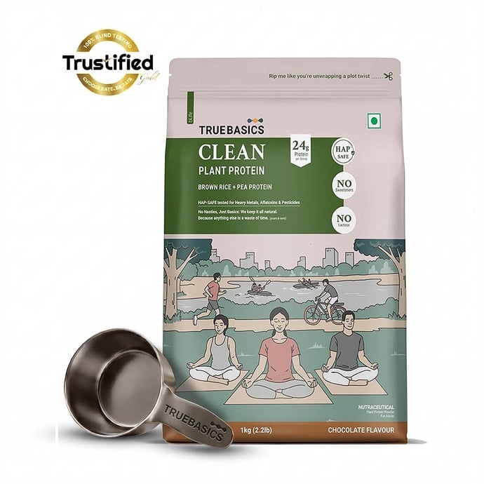 TrueBasics Clean Plant Protein, 1 kg Chocolate