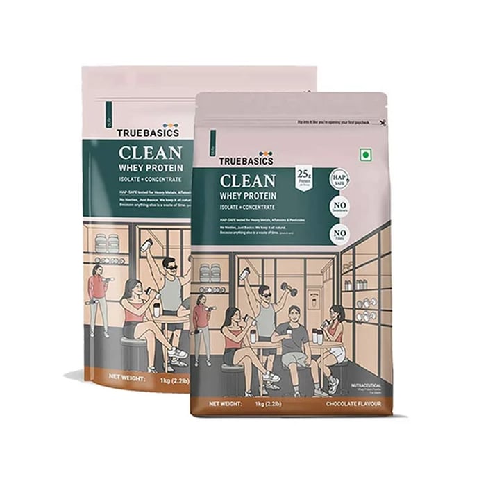 Clean Whey Protein Isolate + Concentrate 2kg Chocolate Pack