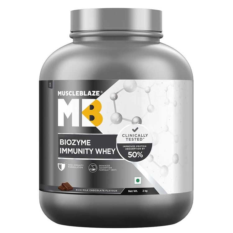 4 - MuscleBlaze Biozyme Immunity Whey,  4.4 lb  Rich Milk Chocolate 