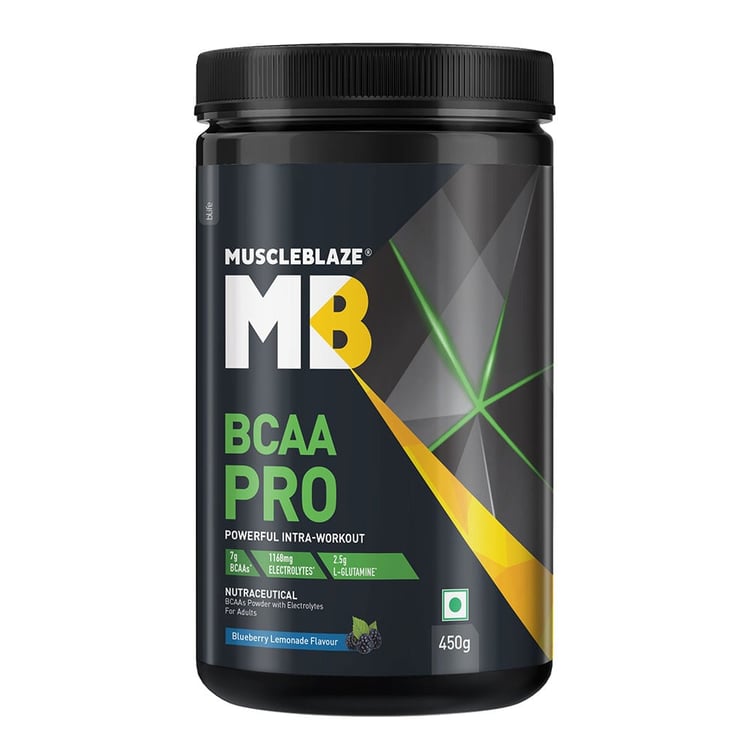 1 - MuscleBlaze BCAA Pro Essential Amino Acids,  0.99 lb  30 Servings  Blueberry Lemonade 