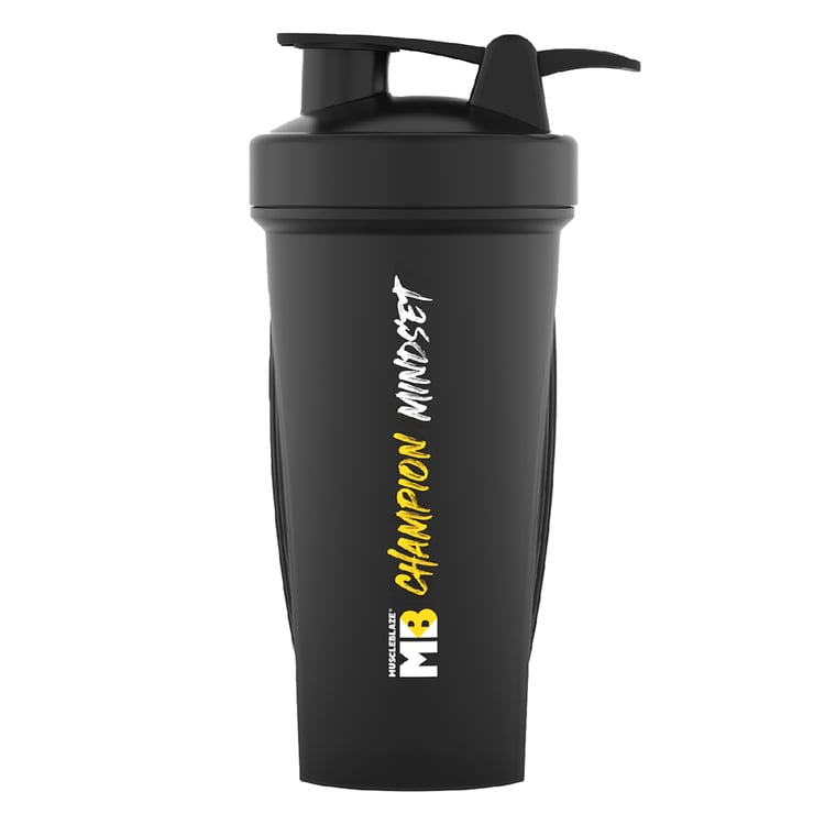 2 - MuscleBlaze Champion Shaker Series,  Black  650 ml 