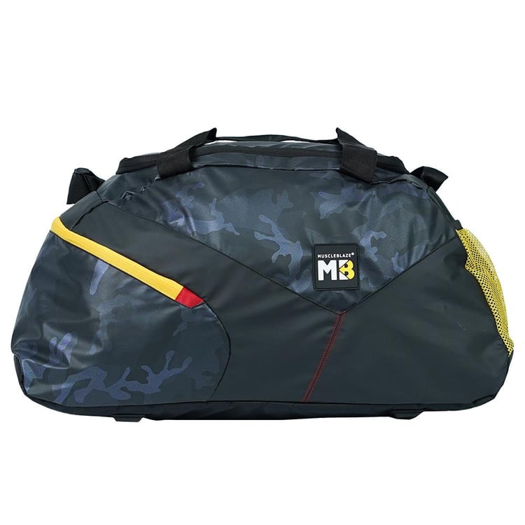 2 - MuscleBlaze Training Bag with Shoe Compartment,  Camo Navy 45 L 