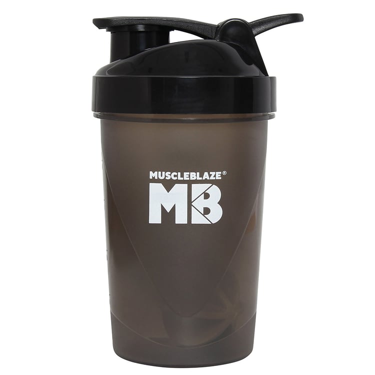 MuscleBlaze Fighter Shaker,  Black  400 ml 