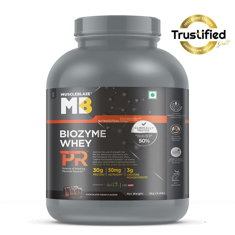 2 - MuscleBlaze Biozyme Whey PR,  4.4 lb  Chocolate Fudge 