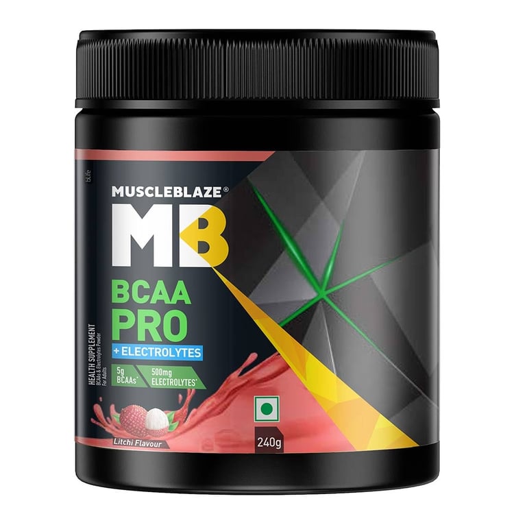 3 - MuscleBlaze BCAA Pro Essential Amino Acids,  0.53 lb  30 Servings  Litchi 