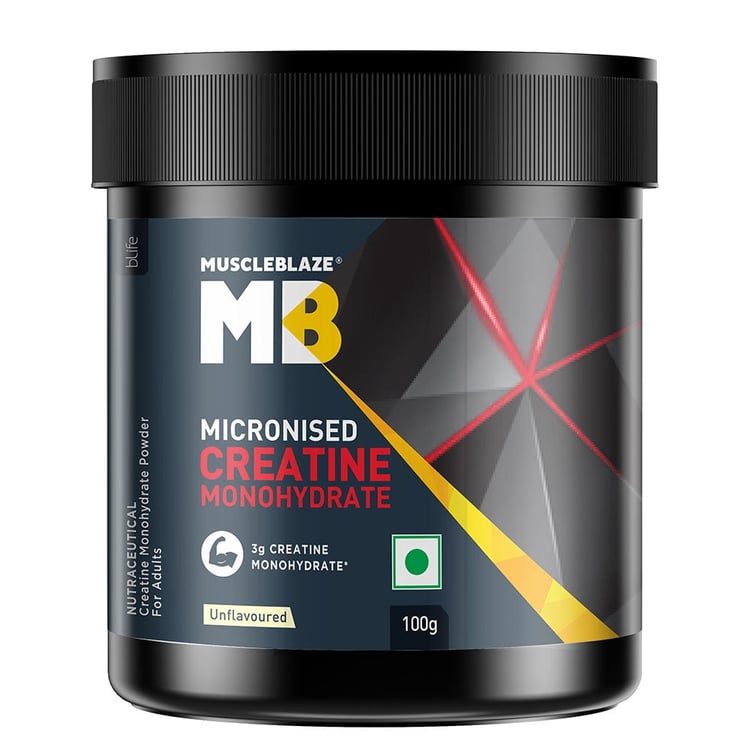 6 - MuscleBlaze Micronised Creatine Monohydrate,  Unflavoured  100 g 
