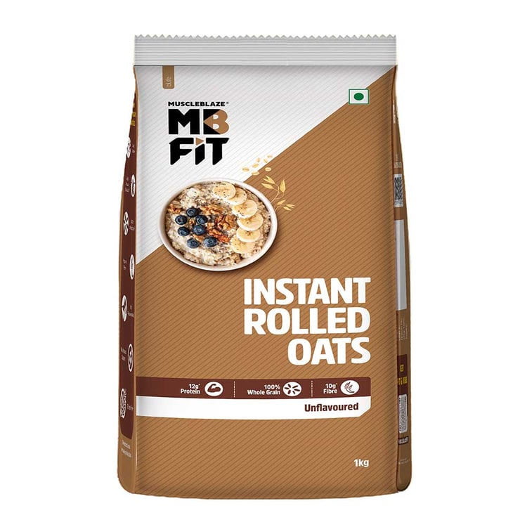2 - MuscleBlaze Instant Oats,  1 kg  Unflavoured 