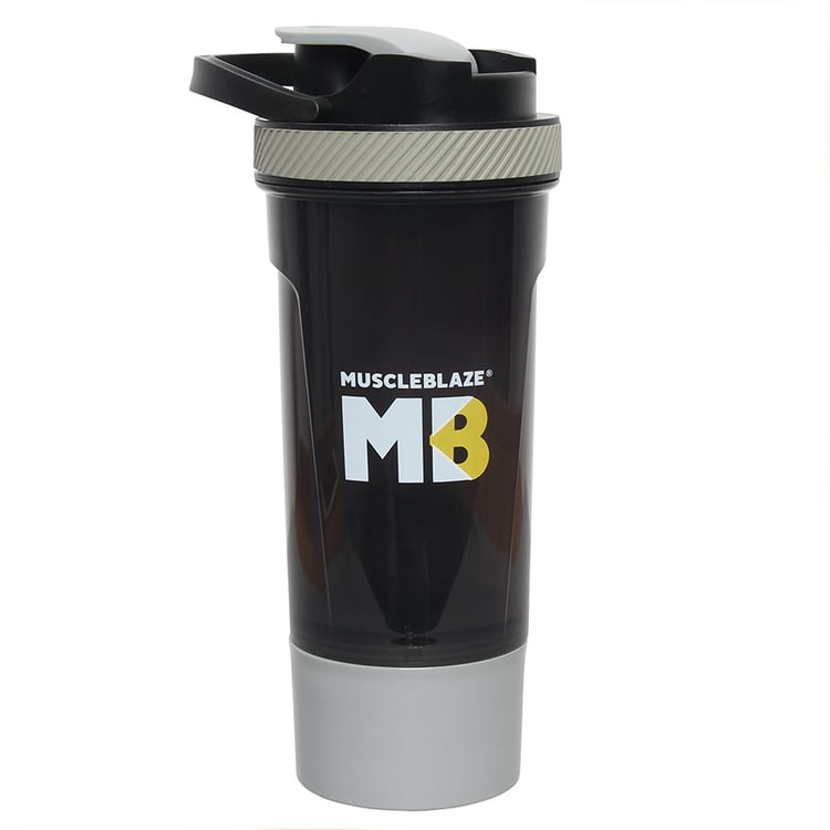 2 - MuscleBlaze Shaker with Handle,  Grey  700 ml 