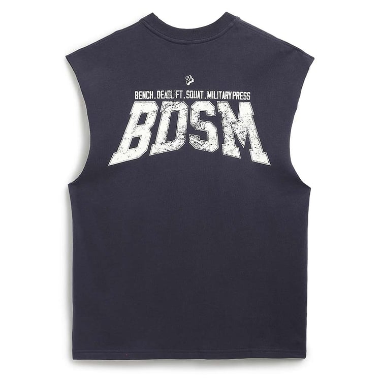 1 - MuscleBlaze B.D.S.M Oversized Tank, Large Charcoal