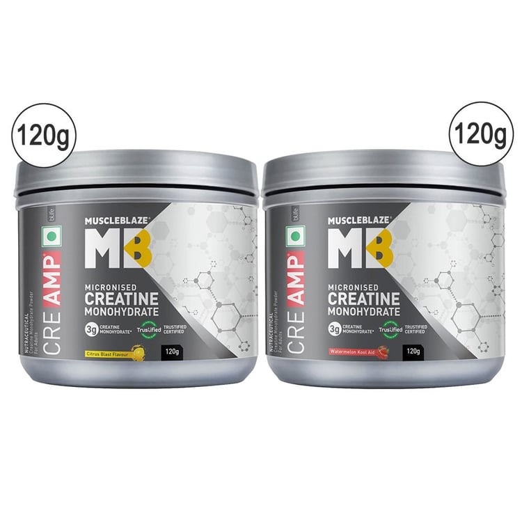 Creatine CreAMP 240g Pack - Watermelon Kool Aid and Citrus Blast