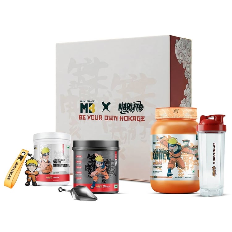 1 - MuscleBlaze X Naruto Collector's Edition Box, (Pack of 10 Items)