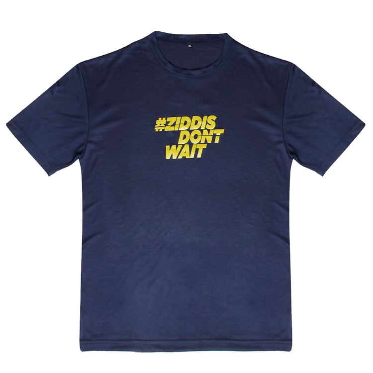 2 - MuscleBlaze T-Shirt Ziddis Don't Wait&nbsp;,  Dryfit Blue  XL 