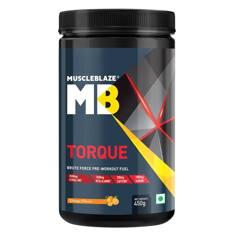 9 - MuscleBlaze Torque Pre-Workout,  0.99 lb  Orange 