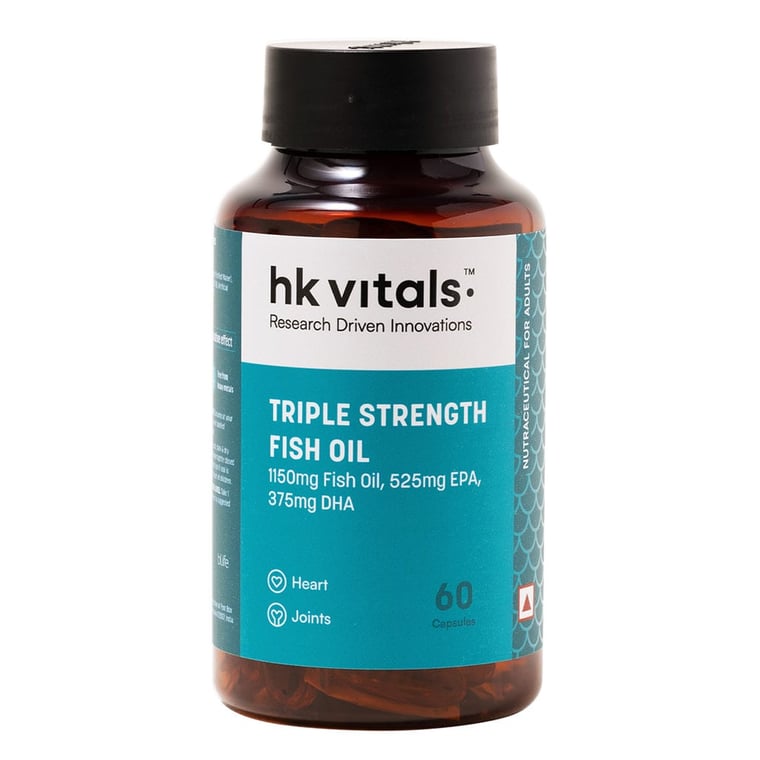 2 - HK Vitals Triple Strength Fish Oil (46:38) by HealthKart,  60 softgels
