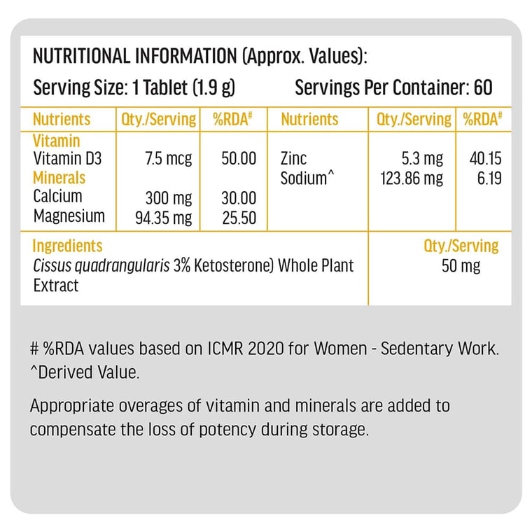 7 - HK Vitals Calcium with Mag Zinc & Vit D3 by HealthKart,  60 tablet(s)  Unflavoured 